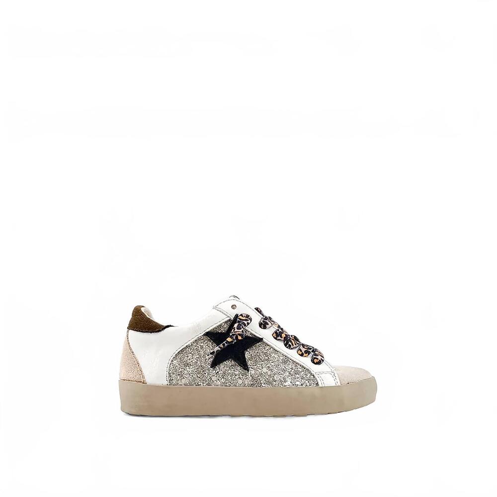 NEW SHU SHOP girls paula toddlers sneakers in pearl glitter